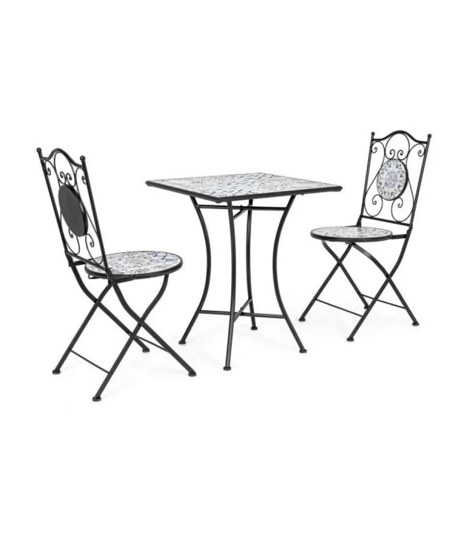 Erice Set 2 Sedie Pieghevoli + Tavolo