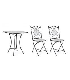 Erice Set 2 Sedie Pieghevoli + Tavolo