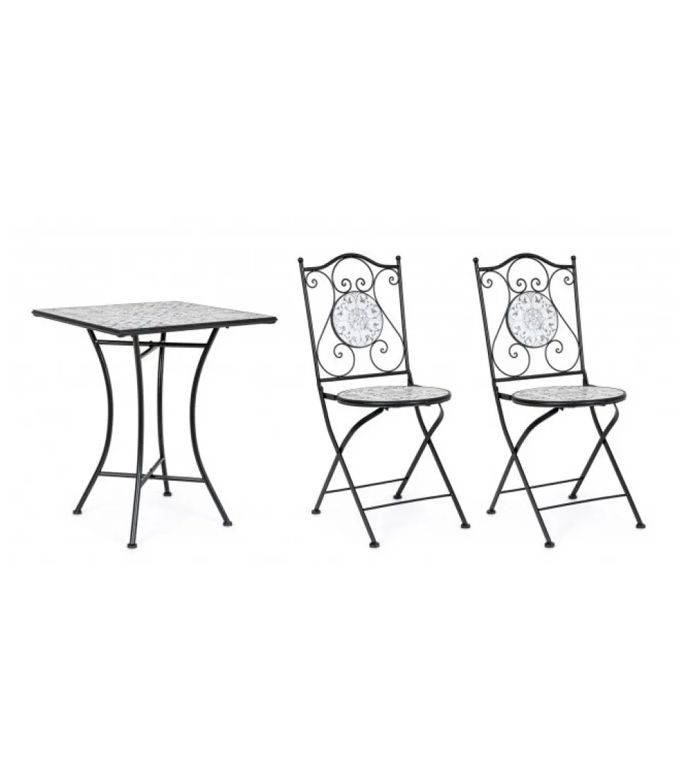 Erice Set 2 Sedie Pieghevoli + Tavolo