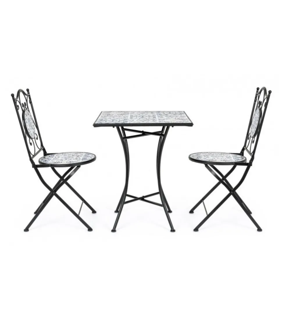 Erice Set 2 Sedie Pieghevoli + Tavolo