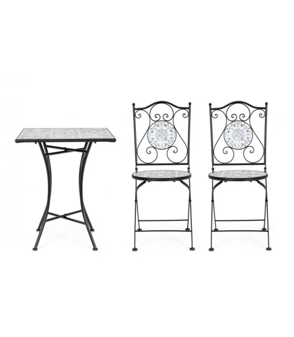 Erice Set 2 Sedie Pieghevoli + Tavolo