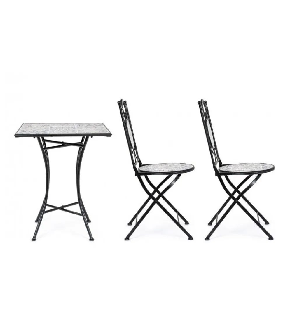 Erice Set 2 Sedie Pieghevoli + Tavolo