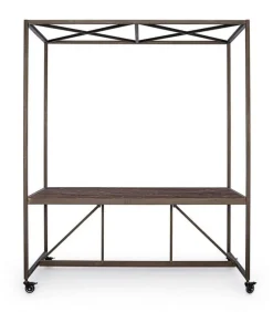 Espositore Con Tetto E Ruote