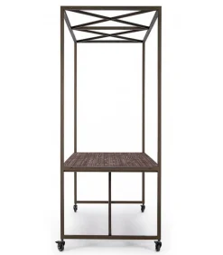 Espositore Con Tetto E Ruote