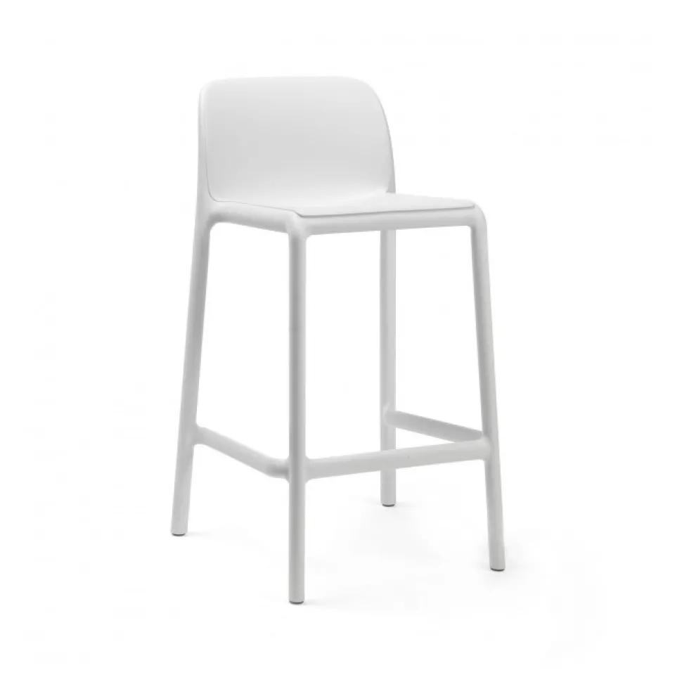Faro Mini Outdoor, Sgabello Impilabile Fisso In Polipropilene, Per Esterni Ed Interni