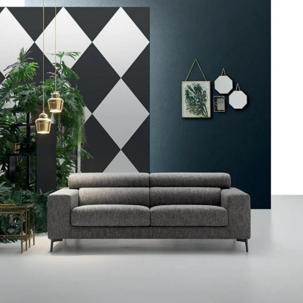 Fred, Divano Moderno Con Poggiatesta Regolabile In 15 Posizioni