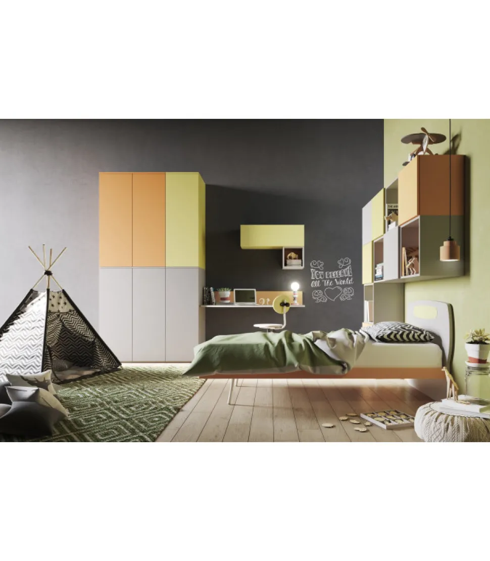 Fungo Evoluzione 80, Letto Singolo Per Cameretta