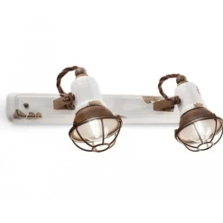 Houston Applique Doppio, Realizzato Interamente In Italia Da Ferroluce.