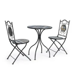 Huston Set 2 Sedie Pieghevoli + Tavolo