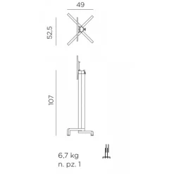 Ibisco High, Tavolo Per Esterno Ribaltabile
