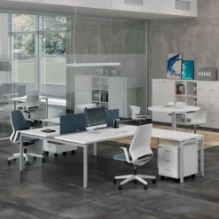 Idea+ Scrivania Con Struttura In Metallo E Piano In Laminato Di Molti Colori