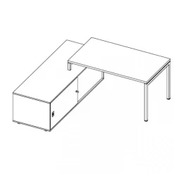 Idea+ Scrivania Con Struttura In Metallo E Piano In Laminato Di Molti Colori