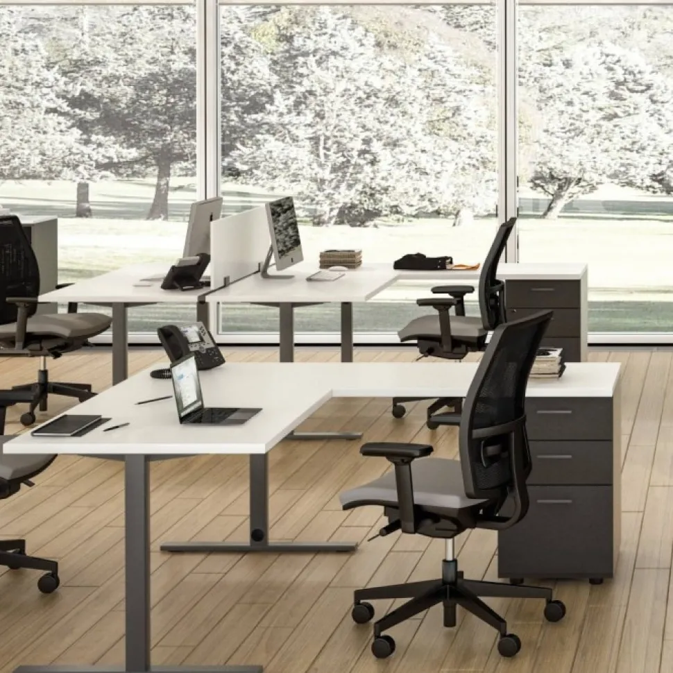 Idea Tube Scrivania Con Struttura In Metallo E Piano In Laminato Di Molti Colori