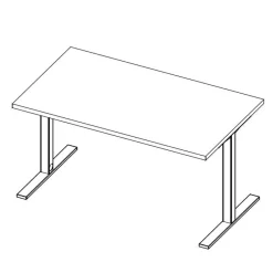 Idea Tube Scrivania Con Struttura In Metallo E Piano In Laminato Di Molti Colori