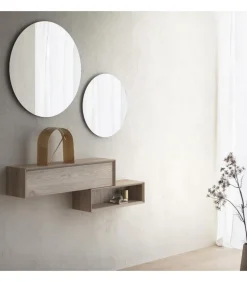 Ingresso Con 2 Elementi Pensili Orizzontali E Doppia Specchieral. Da 90 A 120 Cm H.130/160 Cm. - Art 619