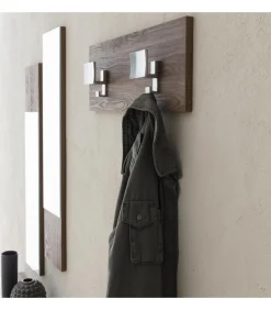 Ingresso Pensile Con Elementiagiorno, Doppia Specchiera E Appendiabiti A Parete- Art 616