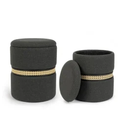 Karina Set 2 Pouf Con Contenitore