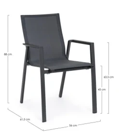 Krion Sedia Con Braccioli