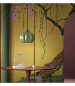 Lampada Sospesa Afoxe C2641. Realizzata In Ceramica In Italia Da Ferroluce.