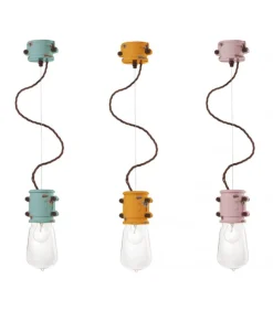 Lampada Sospesa Brooklyn Di Ferroluce, Realizzata Dai Migliori Artigiani Italiani Del Settore.