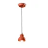 Lampada Sospesa Con Paralume In Ceramica Smaltata, Con Presa Per La Lampadina E14.