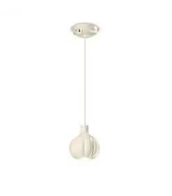 Lampada Sospesa Con Paralume In Ceramica Smaltata. Realizzata Interamente In Italia.