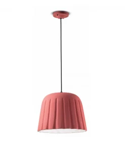 Lampada Sospesa In Ceramica Smaltata. Disponibile In Diverse Finiture, Made In Italy.