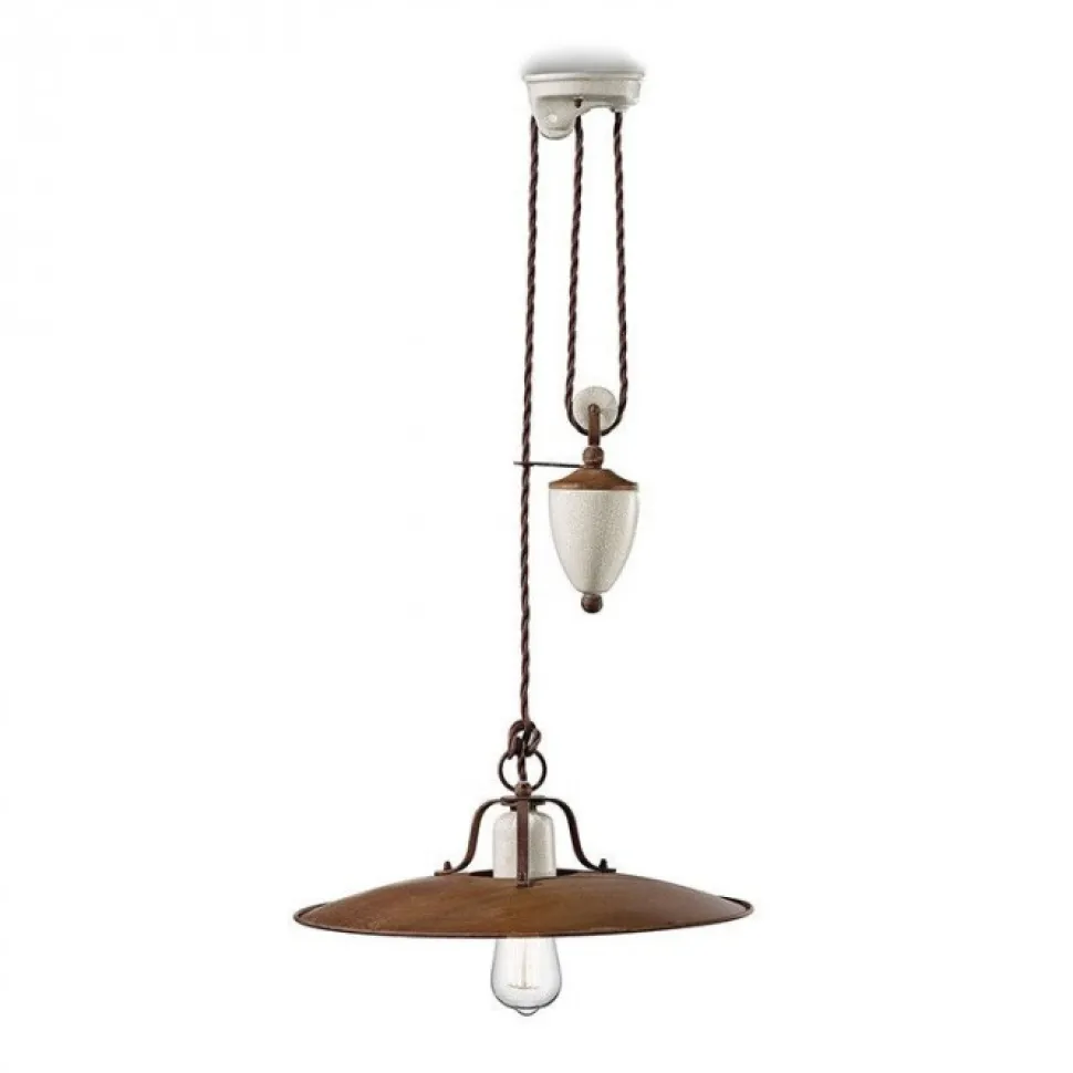 Lampada Sospesa Vintage Wichita Con Meccanismo Sali-Scendi: Il Design Italiano Che Illumina La Tua Casa.