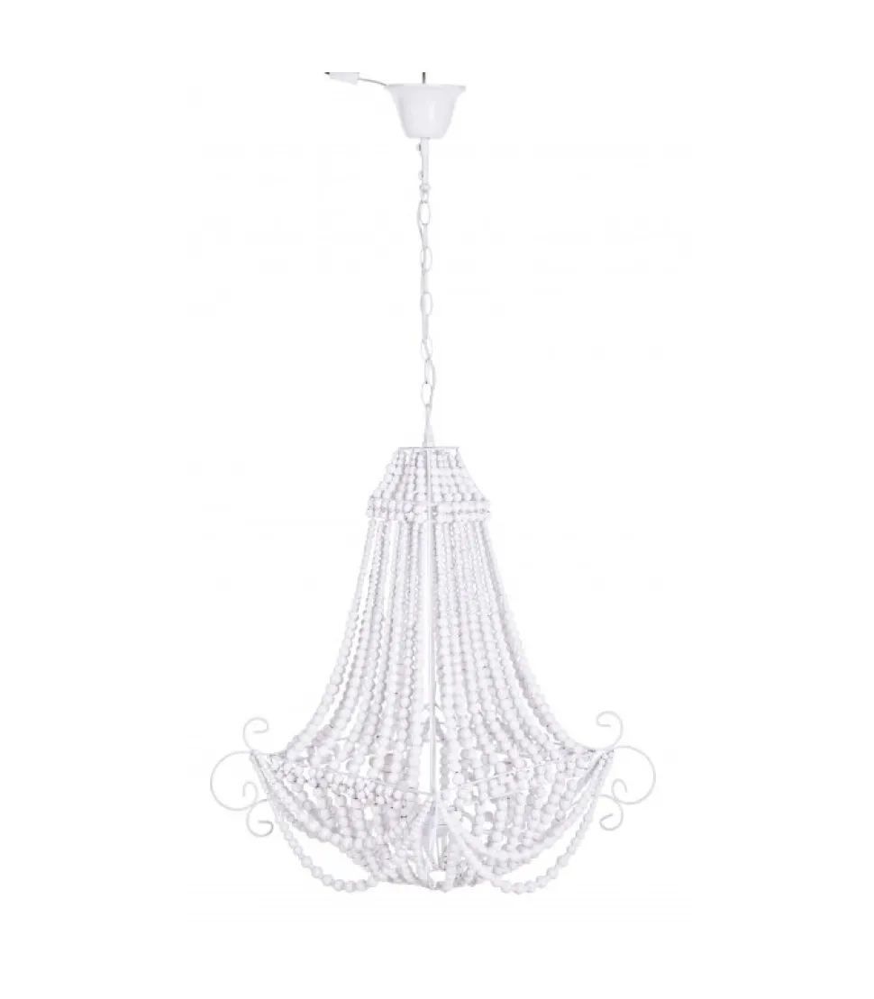 Lampadario Corona Bianco Opaco H71