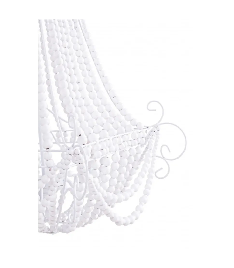 Lampadario Corona Bianco Opaco H71