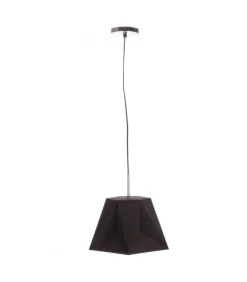 Lampadario Esagono Nero L