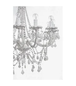 Lampadario 12Luci Beads Bianco