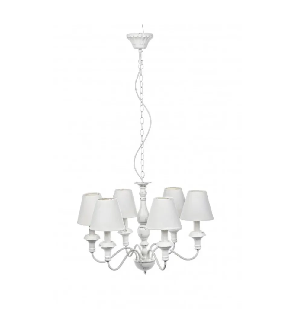 Lampadario 6Luci Stylish Bianco