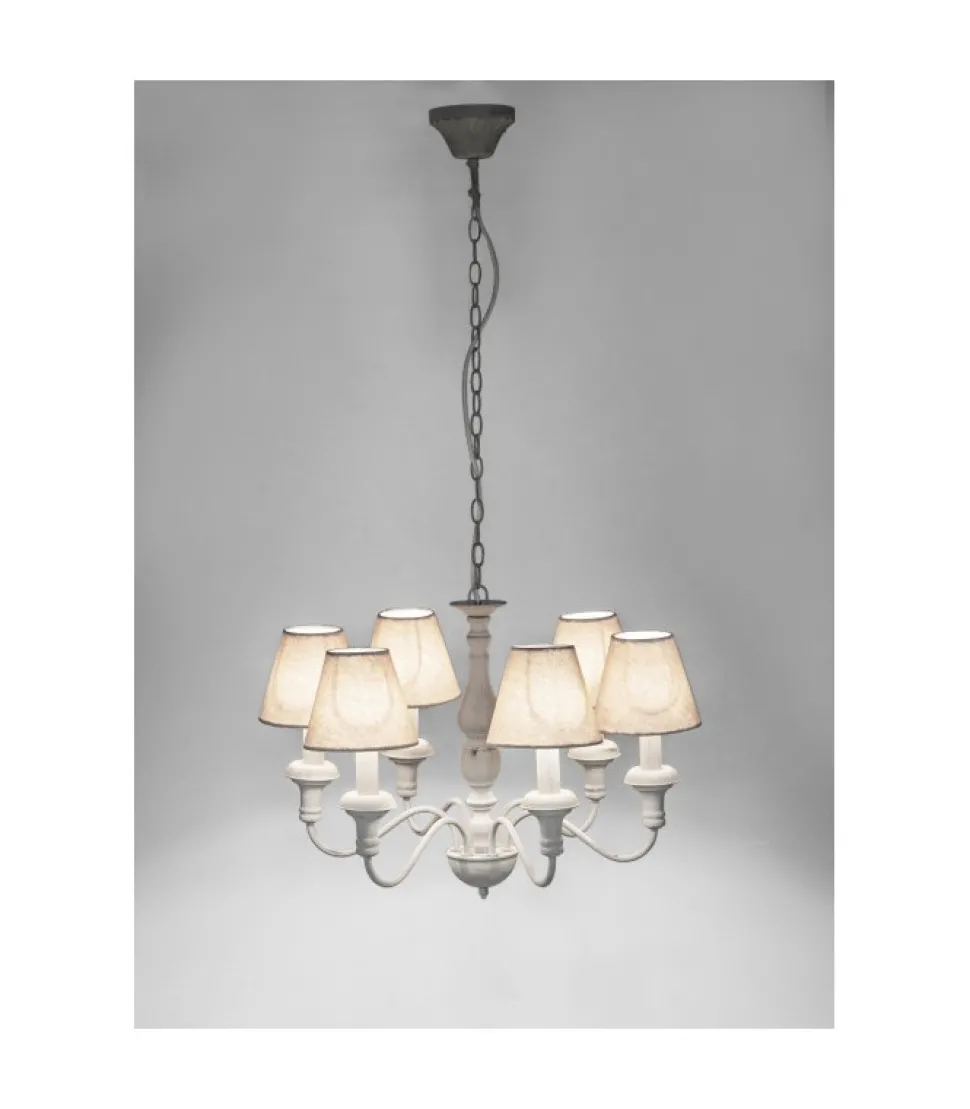 Lampadario 6Luci Stylish Tortora