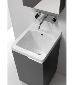 Lavanderia La11 Di Compab, Tutti Gli Elementi Essenziali Per Una Lavanderia Bella E Funzionale. Made In Italy.