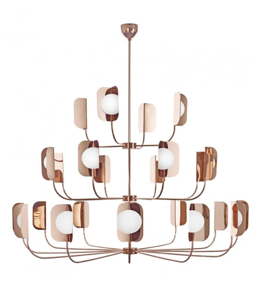 Leaf, Lampadario A 24 Luci Led