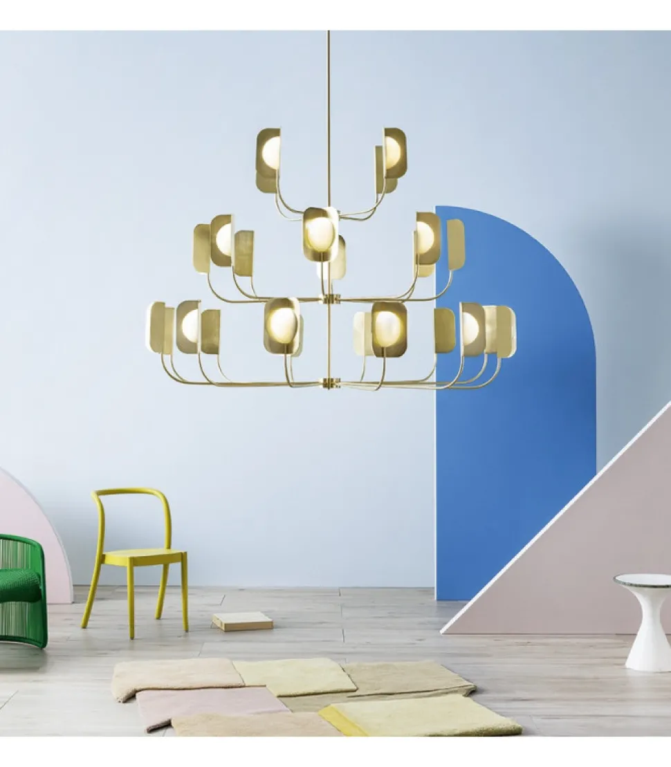 Leaf, Lampadario A 24 Luci Led