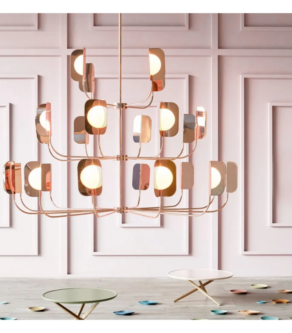 Leaf, Lampadario A 24 Luci Led