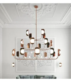 Leaf, Lampadario A 24 Luci Led