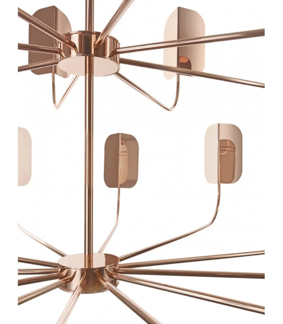 Leaf, Lampadario A 24 Luci Led