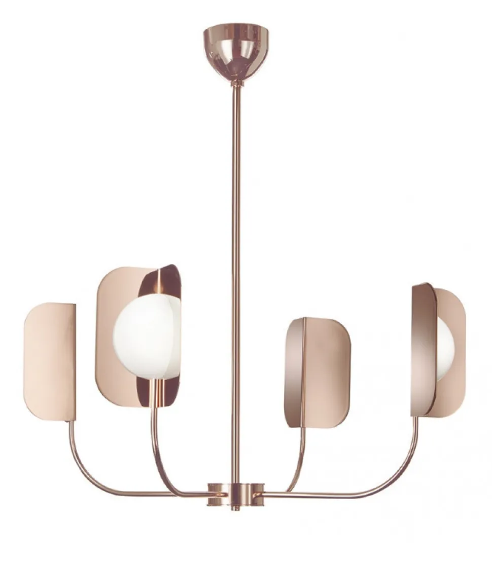 Leaf, Sospensione A 4 Luci Led