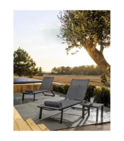 Lettino Cruise C-Ruote Antracite Gk52