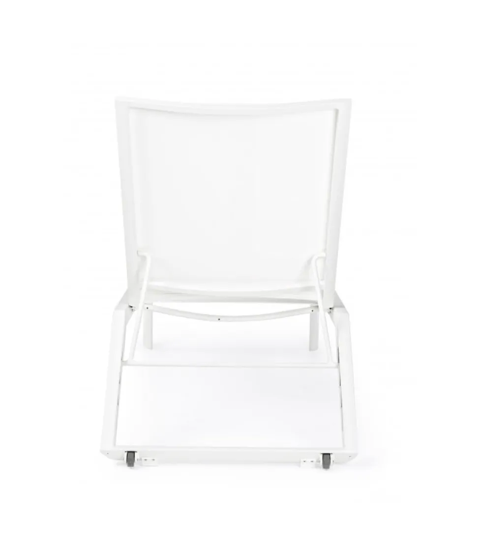 Lettino Cruise C-Ruote Bianco Gk50