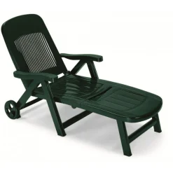 Lettino Da Outdoor California Di Scab, Realizzato Interamente In Italia In Tecnopolimero.