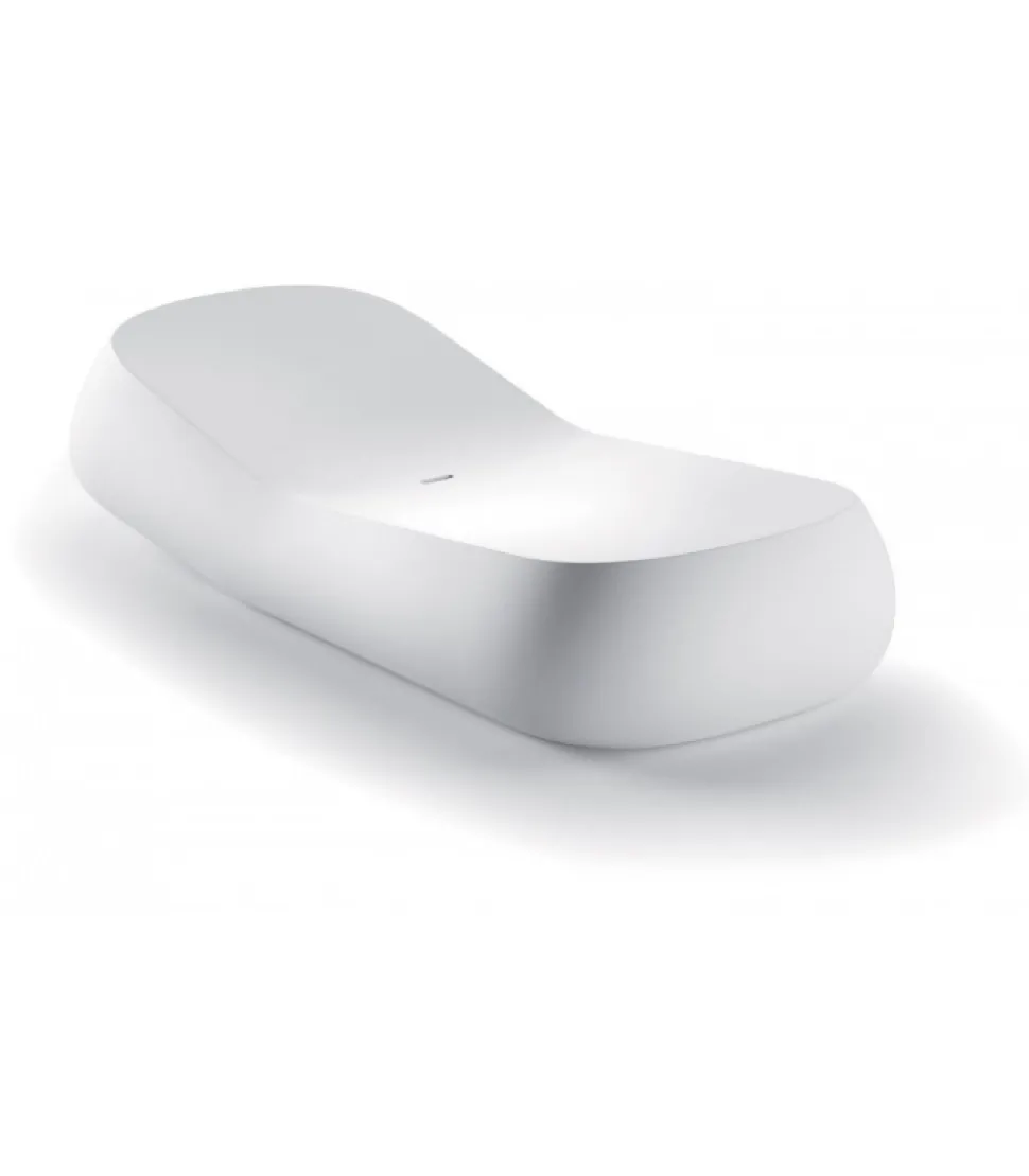 Lettino Prendisole Gumball, Realizzato In Italia Da Plust, In Polietilene Per Outdoor.