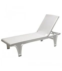 Lettino Prendisole Tahiti Di Scab, Con Struttura In Polipropilene Per Outdoor E Telo Traspirante E Idrorepellente.