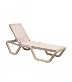 Lettino Vela Di Scab, Con Struttura In Polipropilene Per Outdoor E Telo Traspirante E Idrorepellente.