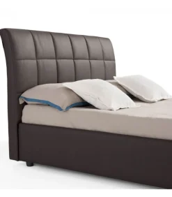 Letto Berlino Imbottito E Rivestito.