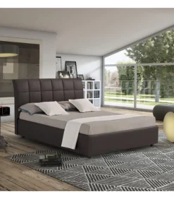 Letto Berlino Imbottito E Rivestito.