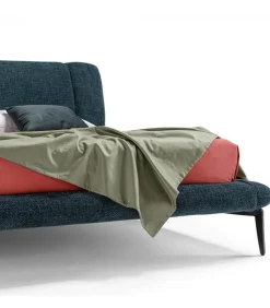 Letto Cedric, Imbottito E Rivestito.